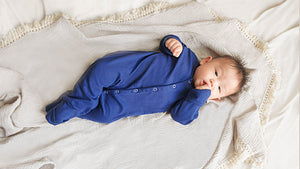 baby kids boy with sleepsuit pajamas