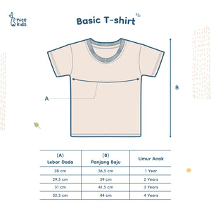 Basic T-Shirt (1-4 Tahun)