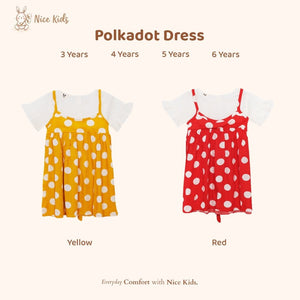 Nice Kids - Polkadot Dress (dress anak casual)