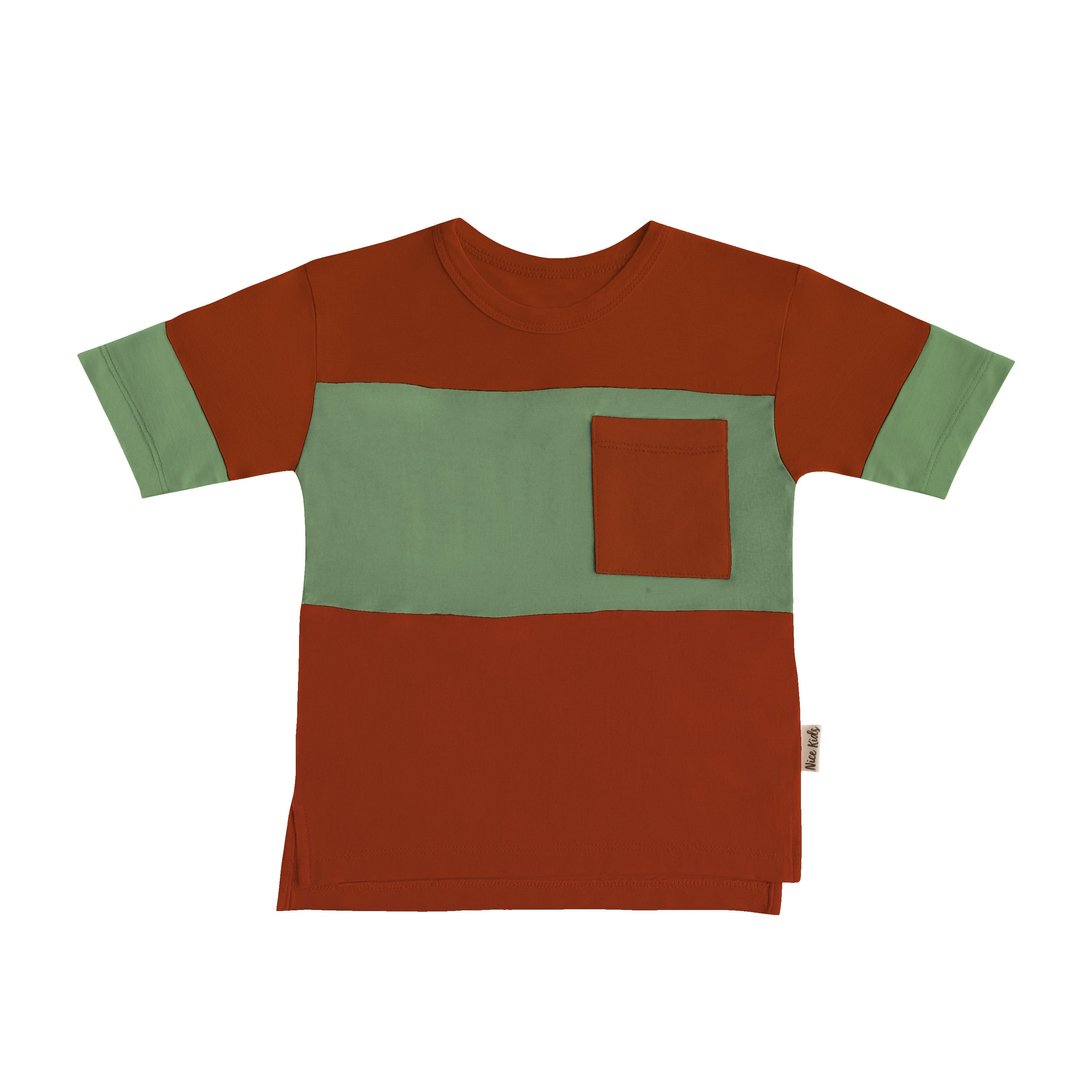 Nice Kids - Color-Block T-Shirt Unisex (1-4 Tahun)
