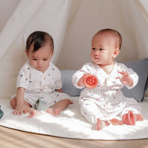 Printed Long Sleeve Baby Pajamas Set (piyama bayi)