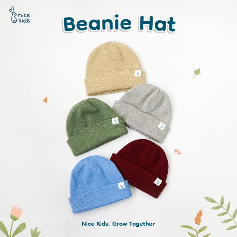 Nice Kids - Winter Beanie Hat Baby Topi Kupluk Rajut Bayi (6-12 bulan - 4 Tahun)
