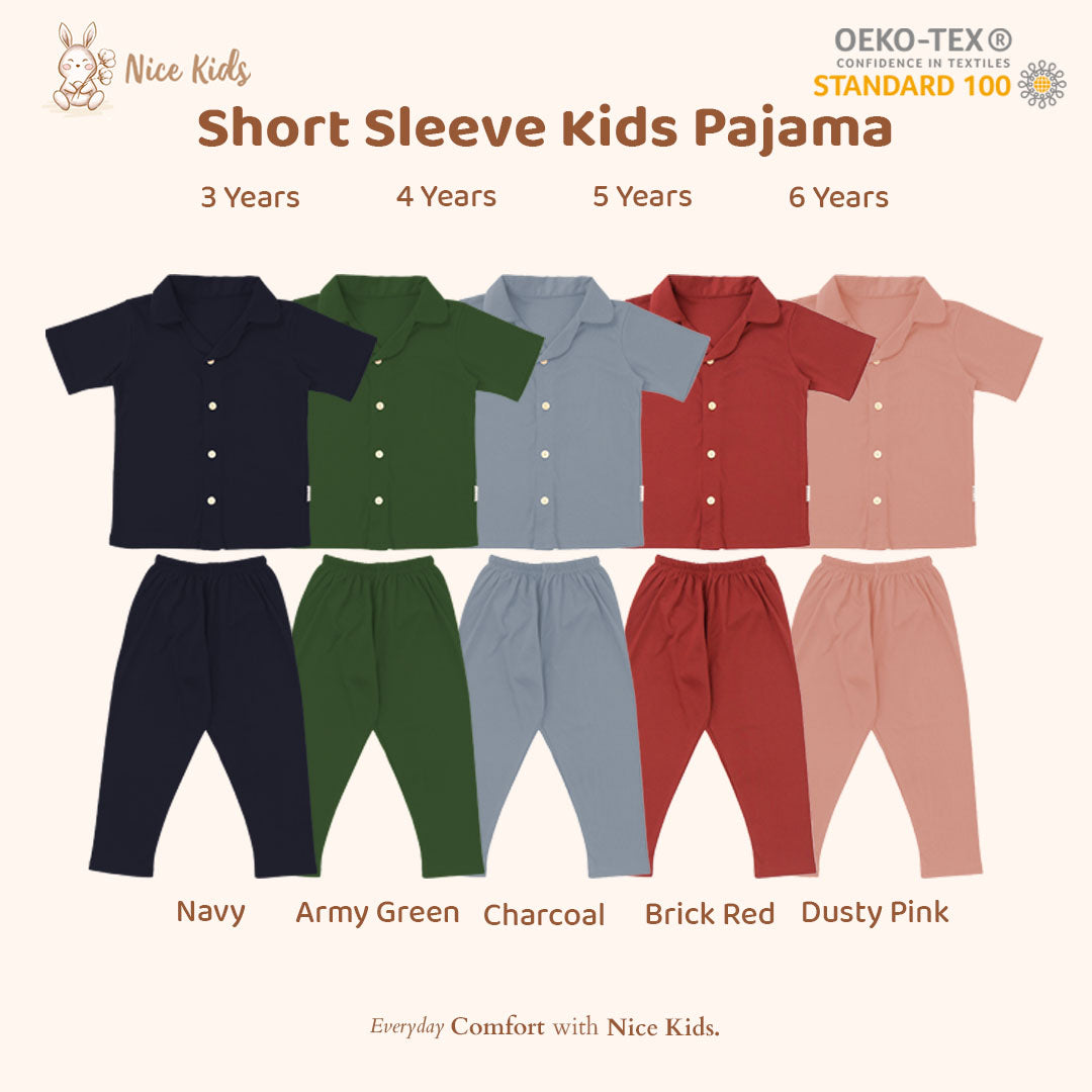 Kids Pajamas - Short Sleeve Nice Kids (piyama anak)