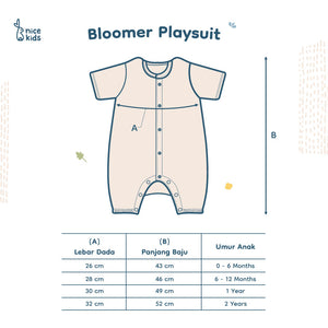 Nice Kids - Bloomer Playsuit (Jumper Bloomer Bayi 0-2 Tahun)
