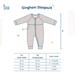 Load image into Gallery viewer, Nice Kids - Gingham Sleepsuit Bayi Motif Kotak Korea (Baby Sleepsuit Romper Jumper Baju Tidur Bayi 0-2 Tahun)
