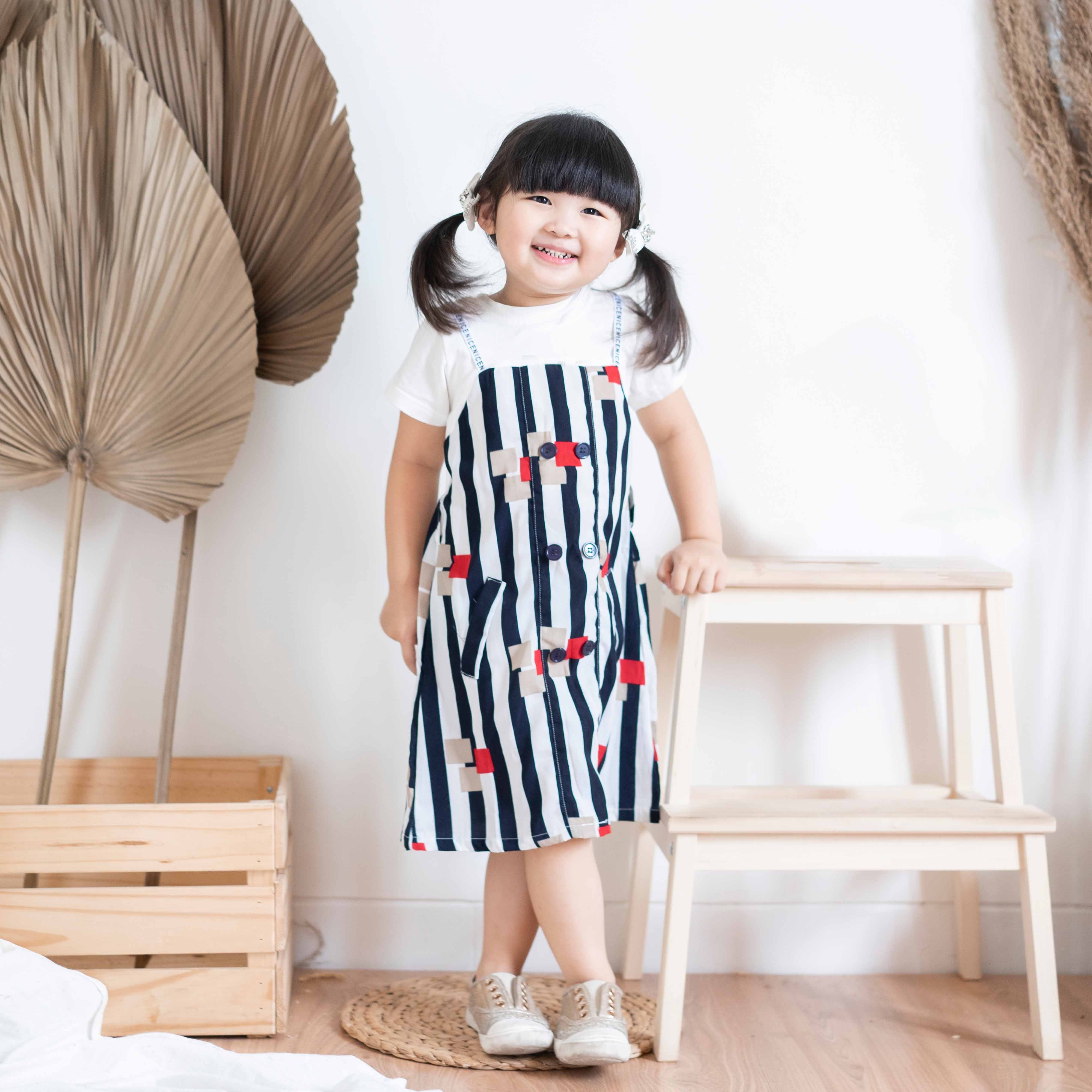 Nice Kids - Stripe Dress (dress anak casual)