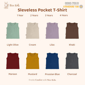 Sleeveless Pocket T-shirt Nice Kids (1-4th)