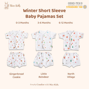 Nice Kids - Winter Short Sleeve Baby Pajamas Set (Piyama Bayi)