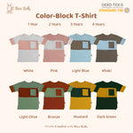 Load image into Gallery viewer, Nice Kids - Color-Block T-Shirt Unisex (1-4 Tahun)
