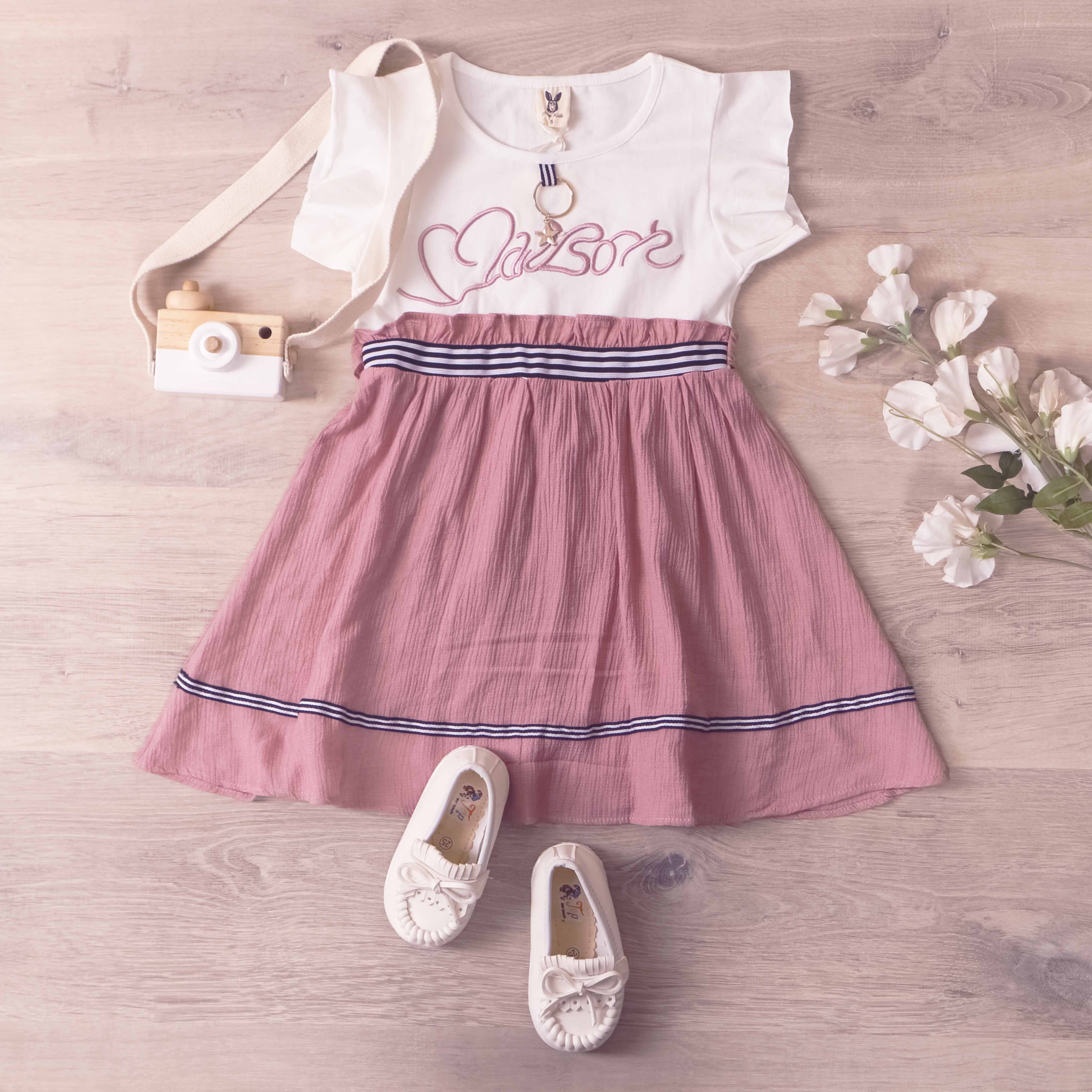 Nice Kids - Maison Dress (dress anak casual, dress anak jalan jalan)