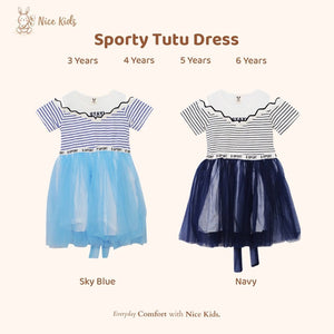 Nice Kids - Sporty Tutu Dress (dress anak casual, tutu dress anak )