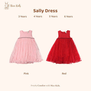 Nice Kids - Sally Dress (dress ala korea anak, party dress anak)