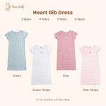 Load image into Gallery viewer, Nice Kids - Heart Rib Dress (dress casual anak, dress ala korea)
