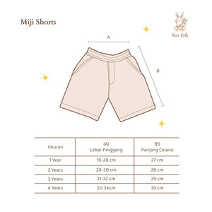 Nice Kids - Miji Shorts (1-4 Tahun)