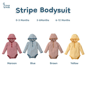 Nice Kids - Stripe Playsuit Baby (Baby Jumper Romper Onesies Bayi Baju Terusan 0-2 Tahun)