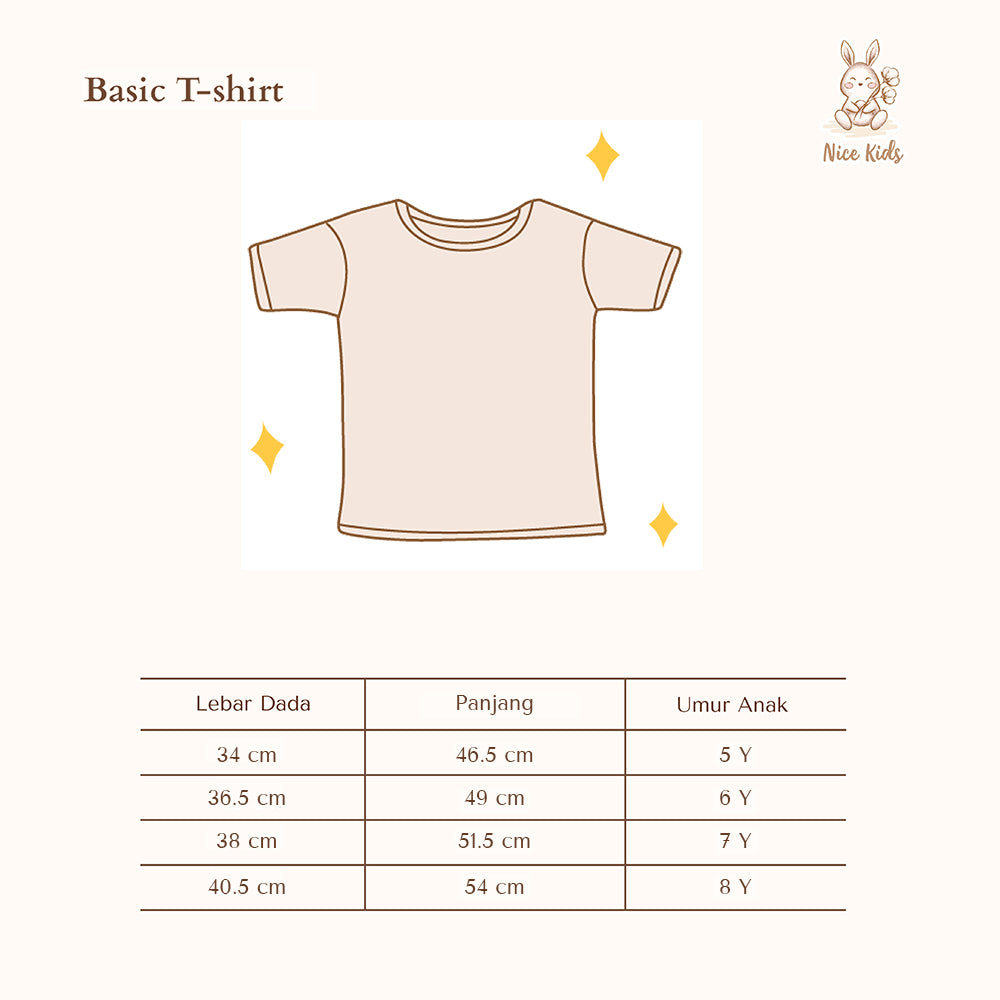 Basic T-Shirt (5-8 Tahun)